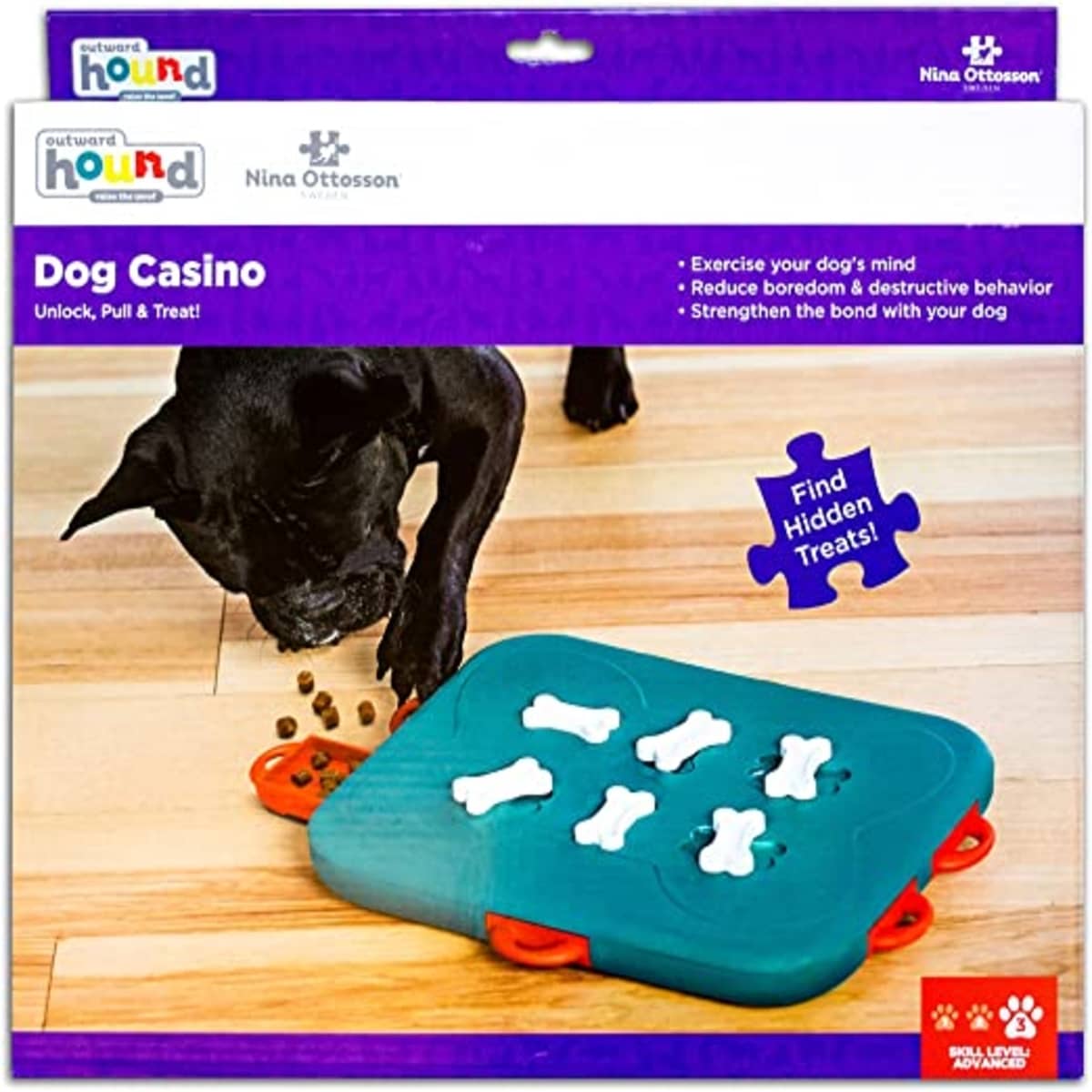 Juguete alimentador interactivo para perros - Puzzle Comelento