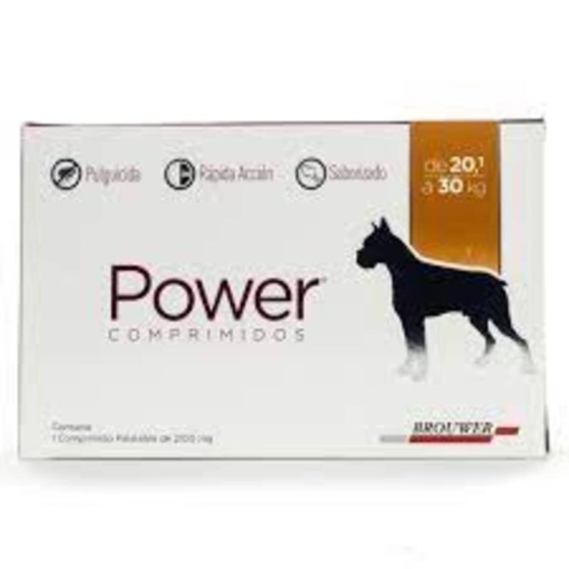 POWER COMPRIMIDOS PERRO 20 A 30 KG