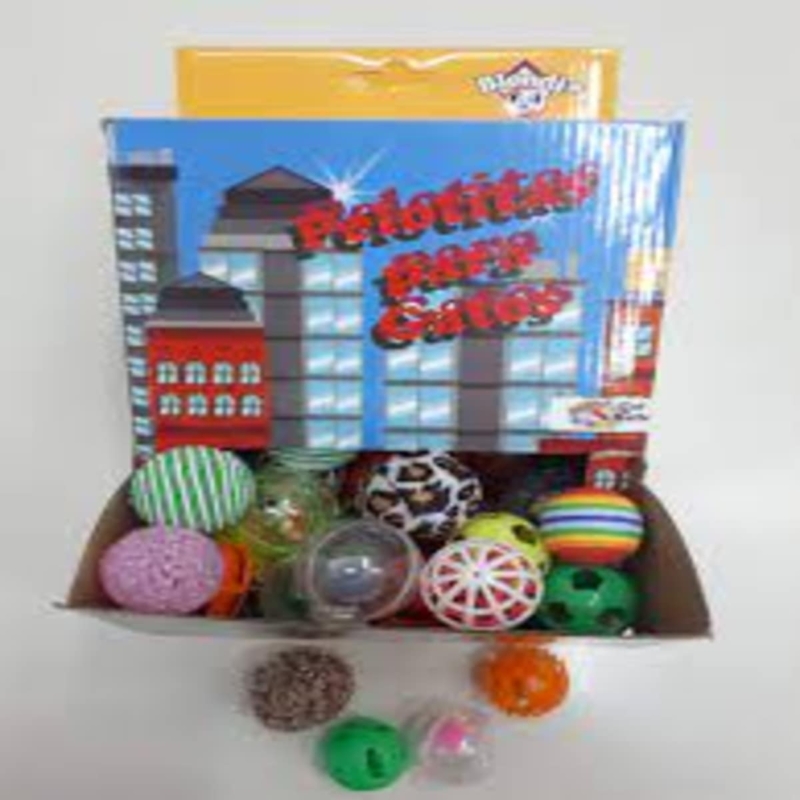 PELOTA PARA GATO SURTIDA X CAJA 48 UNI