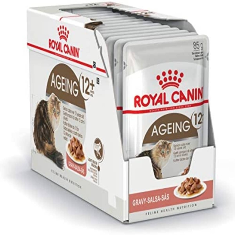 ROYAL POUCH CAT FHN AGEING+12 CAJA X 12 UNI X 85 GMS