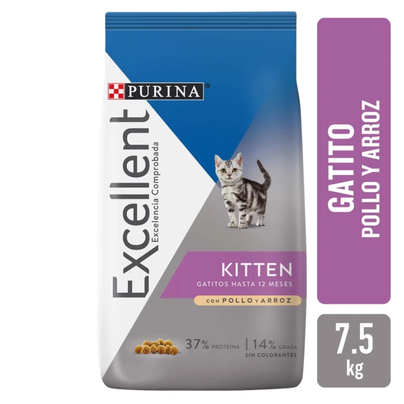 EXCELLENT KITTEN POLLO Y ARROZ - 7.5KG
