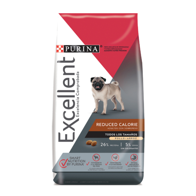EXCELLENT REDUCIDO EN CALORIAS POLLO Y ARROZ - 15KG