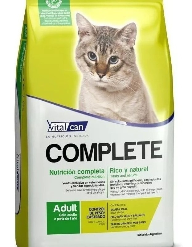 Vital Cat Complete Control de Peso / Castrado x 7.5 kg