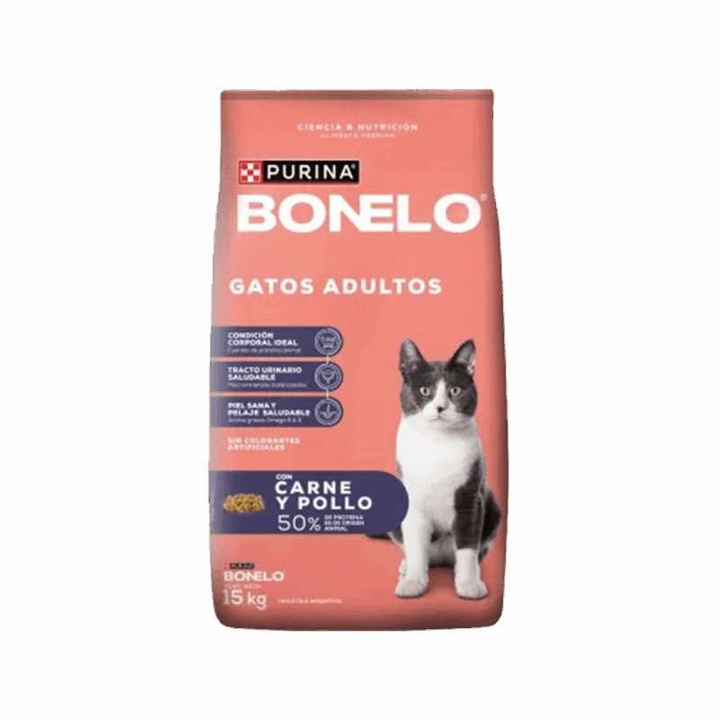BONELO GATO ADULTO X 15 kg PURINA