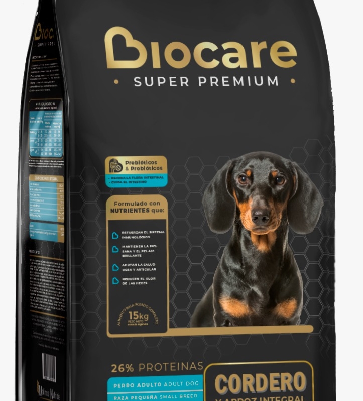 BIOCARE PERRO ADULTO PEQUEÑO SUPER PREMIUM x 15 kg