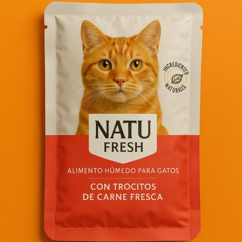 POUCH NATU FRESH GATO X 85 GS