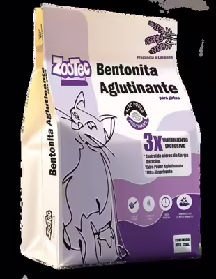 Arena de bentonita zootec lavanda x 15 KG