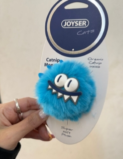 JUGUETE MONSTER AZUL CON CATNIP JOYSER