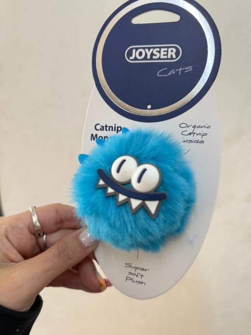 JUGUETE MONSTER AZUL CON CATNIP JOYSER