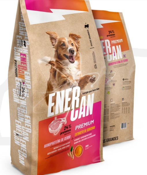 ENERCAN PERRO ADULTO MONOPROTIENA CERDO Y CURCUMA x 20 KG