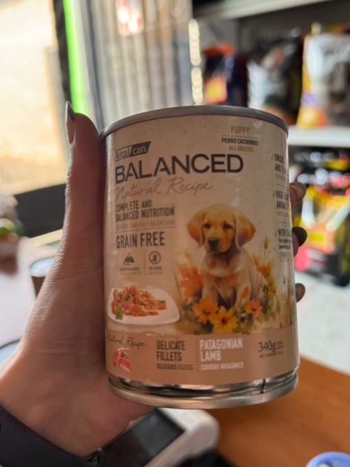 LATA BALANCED NATURAL RECIPE PERRO CACHORRO CORDERO X 340 GS
