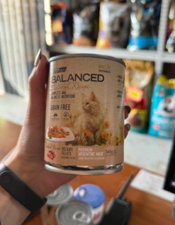 LATA BALANCED NATURAL RECIPE GATO CARNE ARGENTINA X 340 GS