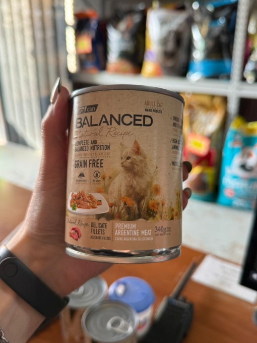 LATA BALANCED NATURAL RECIPE GATO CARNE ARGENTINA X 340 GS