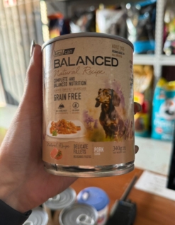 LATA BALANCED NATURAL RECIPE PERRO CERDO X 340 GS
