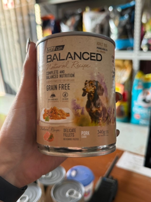 LATA BALANCED NATURAL RECIPE PERRO CERDO X 340 GS