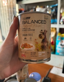 LATA BALANCED NATURAL RECIPE PERRO ADULTO CORDERO X 340 GS