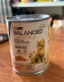 LATA BALANCED NATURAL RECIPE GATO CACHORRO CORDERO X 340 GS