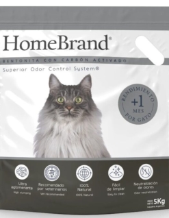 BENTONITA CON CARBON ACTIVADO HOME BRAND X 5 KG