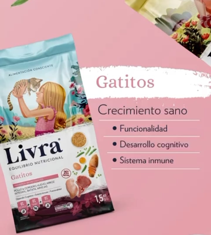 LIVRA GATITOS BEBE x 1,5 KG