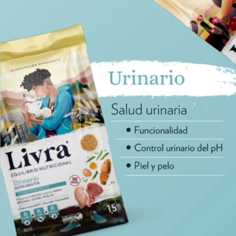 LIVRA GATO ADULTO URINARY x 1,5 KG