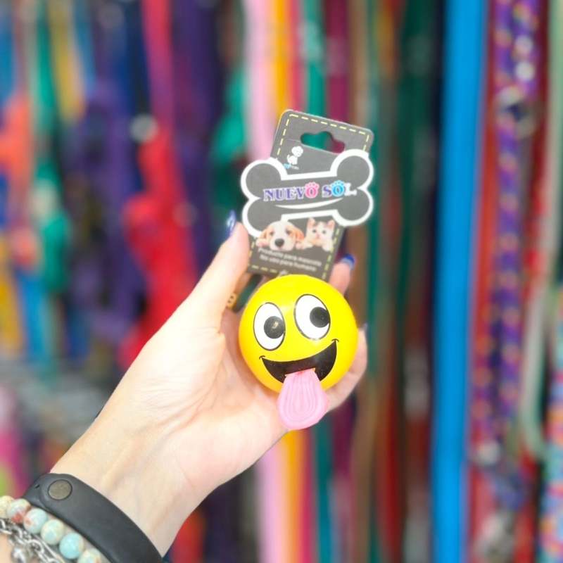 PELOTA LUZ LED CON LENGUA