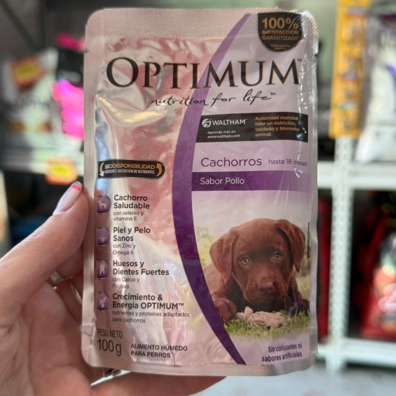 OPTIMUM POUCH DOG WET PUPPY 100G