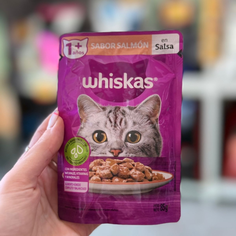 POUCH WHISKAS SALMON X UNI