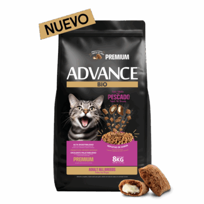 BIO ADVANCE GATO CON ALMOHADITAS x 8KG PESCADO