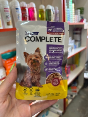 POUCH COMPLETE PERRO PEQUEÑO CARNE X UNIDAD