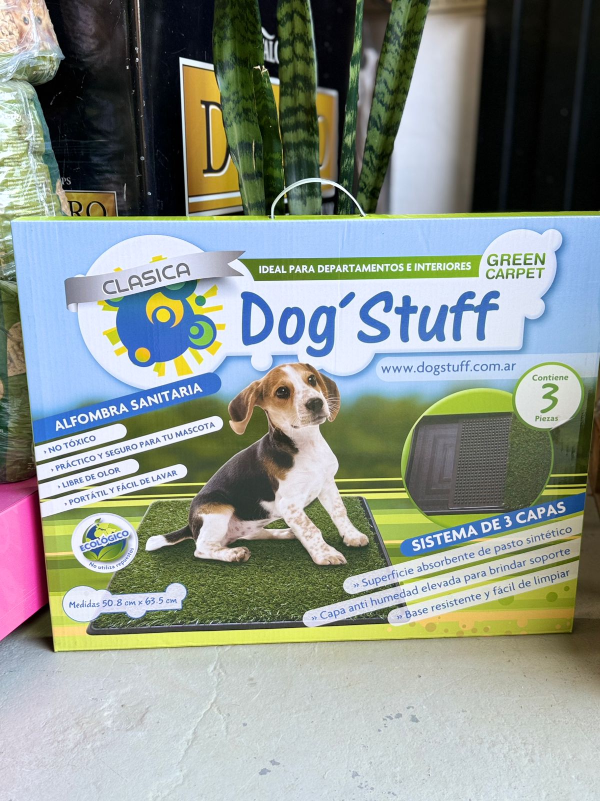 ALFOMBRA SANITARIA GREEN CARPET 51 X 63 CM