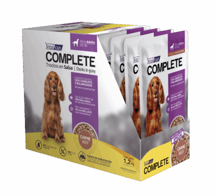 POUCH COMPLETE PERRO ADULTO CARNE CAJA x 12 UN