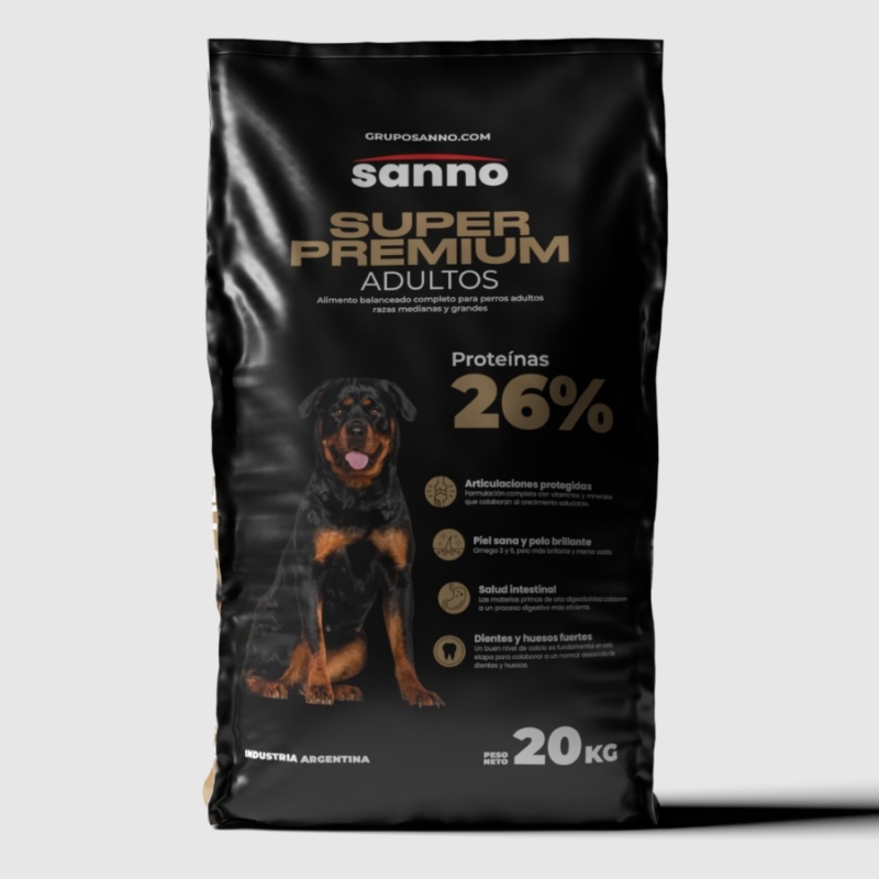 SANNO PERRO ADULTO SUPER PREMIUM x 20 KG