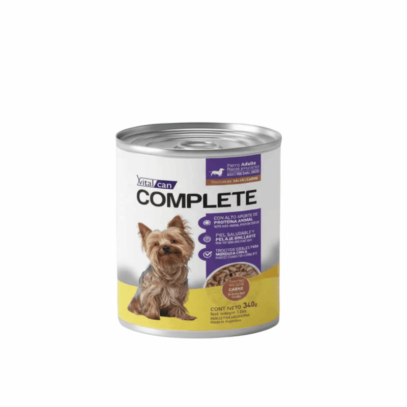 COMPLETE TROCITOS EN SALSA PERRO PEQUEÑO CARNE X 340 GS