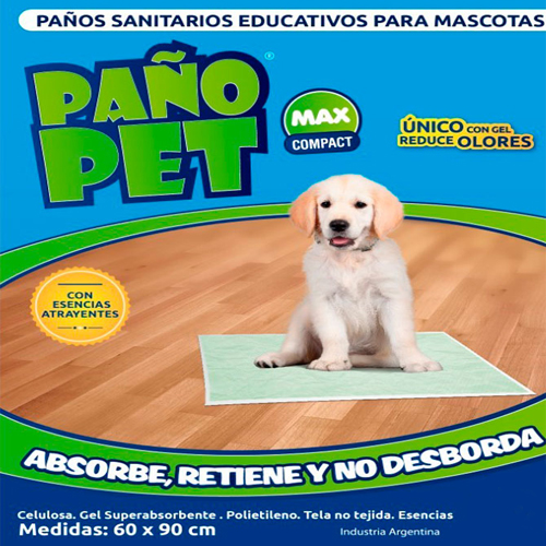 PAÑO SANITARIO EDUCATIVOS PAÑO PET 10 UN 60 X 90 CM