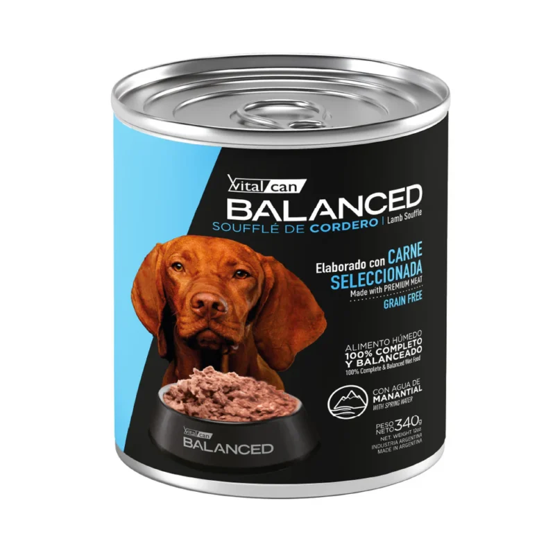 BALANCED SOUFFLE PERRO CORDERO X 340 GS