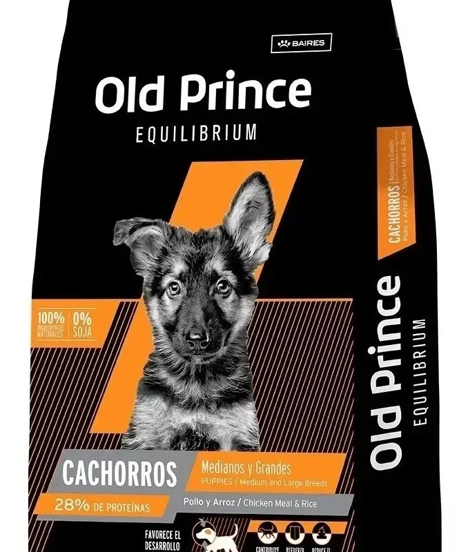 OLD PRINCE EQULIBRIUM PERRO CACHORRO MEDIANO x 3 KG