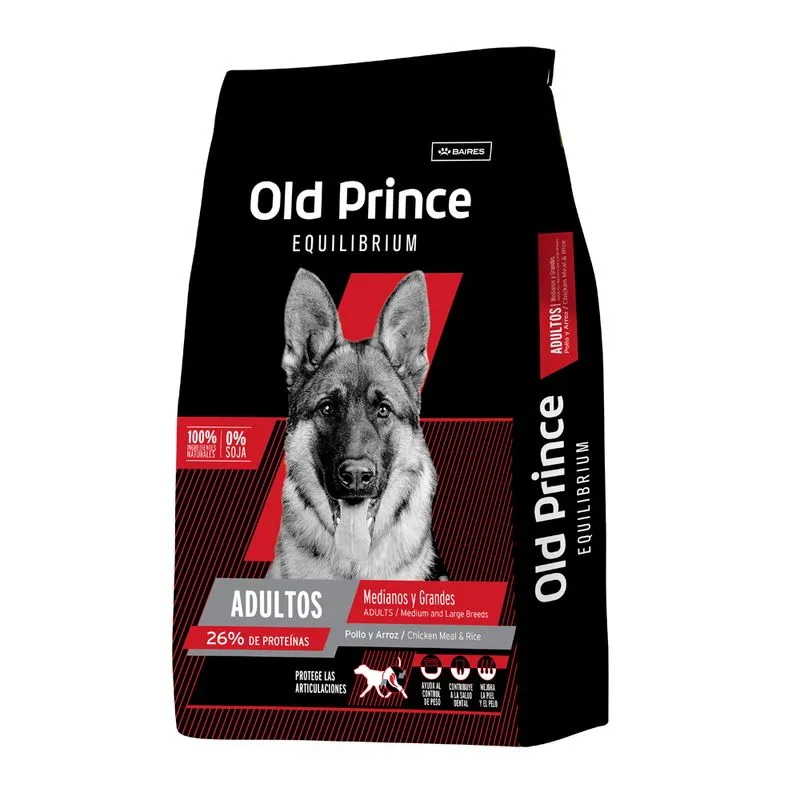 OLD PRINCE EQUILIBRIUM PERRO ADULTO GRANDE x 3 KG