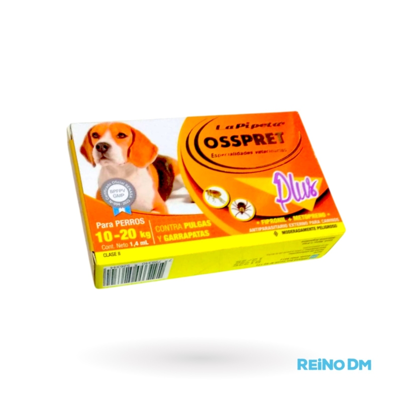 PIPETA OSSPRET PLUS PERRO 11 A 20 KG