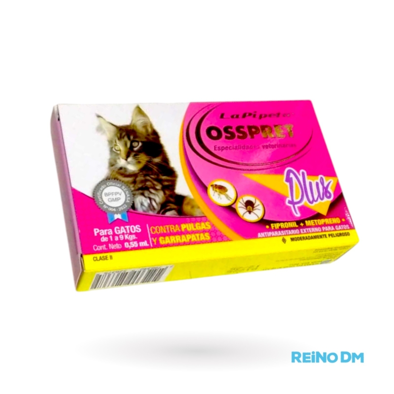 PIPETA OSSPRET PLUS GATO 1 A 10 KG