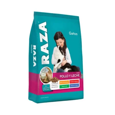RAZA GATOS ADULTOS POLLO Y LECHE 10 KG