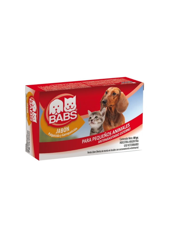JABON PULGUAS Y GARRAPATAS X 80 GS BABS