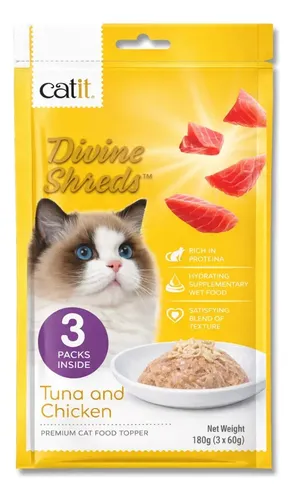 CATIT DIVINE ATUN Y POLLO 3 X 60 GS