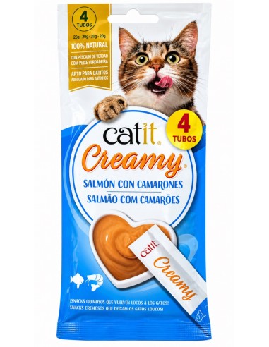 CATIT CREAMY SALMON 40 GRS (4X10GS)