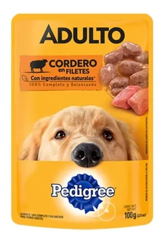 POUCH PEDIGREE ADULTO CORDERO X UN