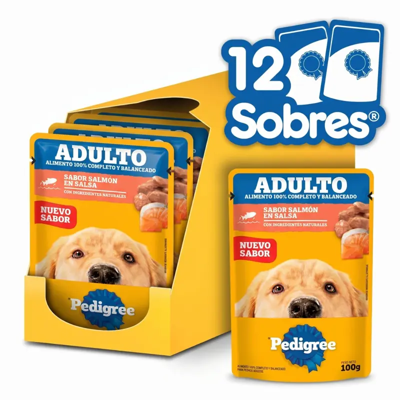 OUCH PEDIGREE ADULTO SALMON CAJA X 12UN
