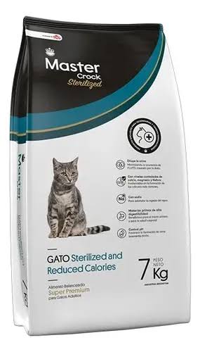 MASTER CROCK GATO ADULTO ESTERILIZADO CONTROL PESO X 7 KG